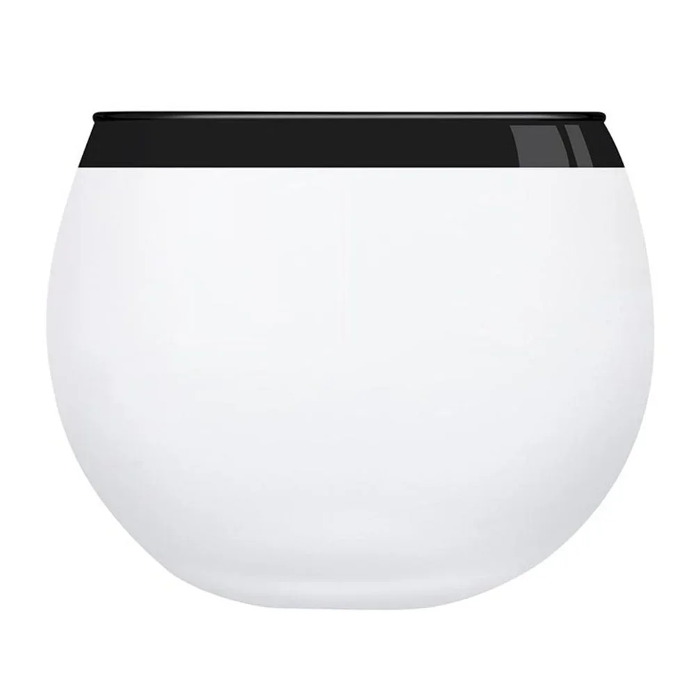 Individual Roly Poly Glasses - White with Thick Black Rim / NWT